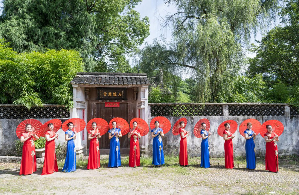 橋頭楊村“石鏡精舍”方孝孺講學處。前童鎮供圖