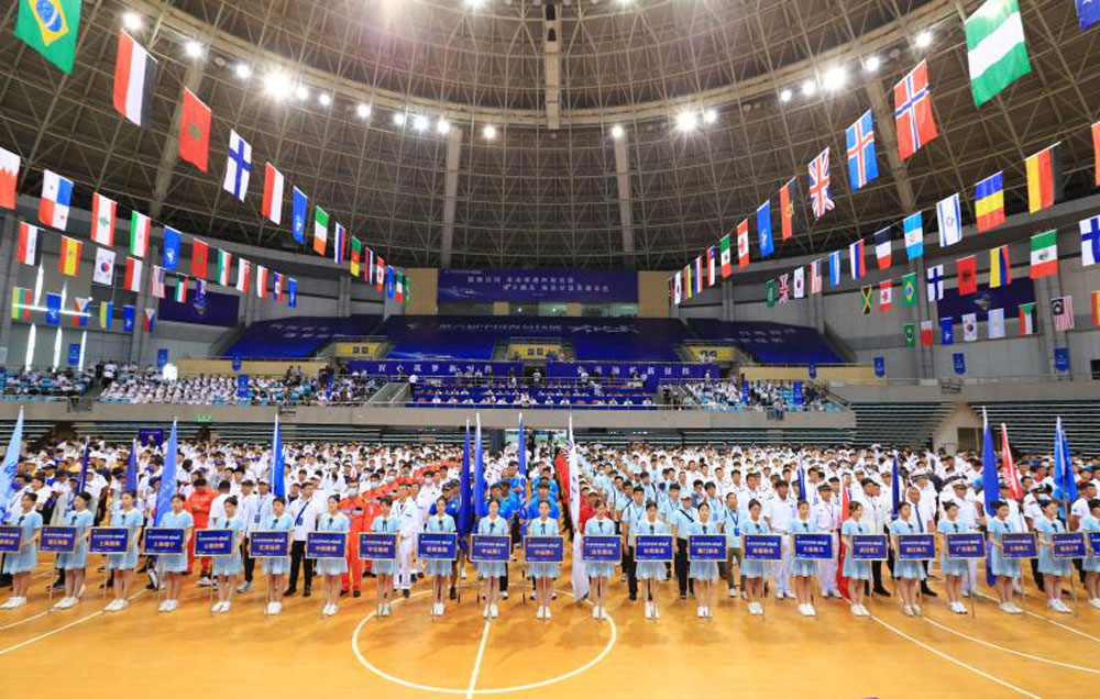 第六屆中國海員技能大比武在浙江舟山開幕。魏偉攝