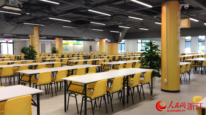 運動員餐廳。人民網 秦銘澤攝