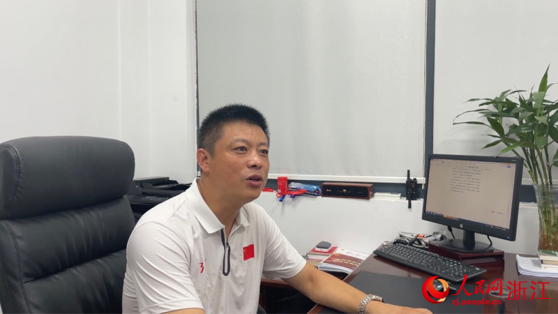 章勇接受采訪。人民網 秦銘澤攝