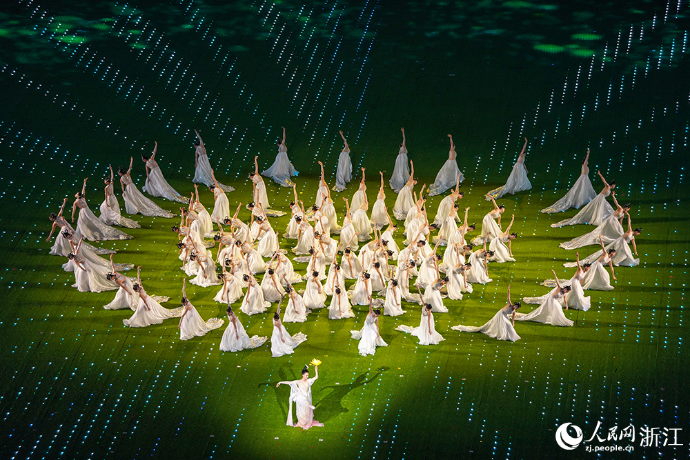 10月8日，杭州第19屆亞洲運動會閉幕式文藝演出。人民網 章勇濤攝