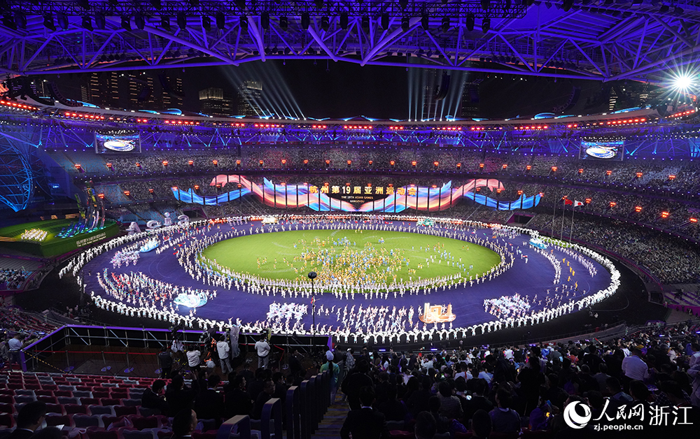 10月8日，杭州第19屆亞洲運動會閉幕式文藝演出。人民網 章勇濤攝