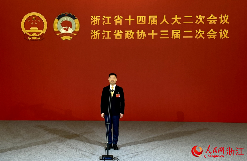 杭州林東新能源科技股份有限公司董事長兼總工程師林東。人民網 陳陸洵攝