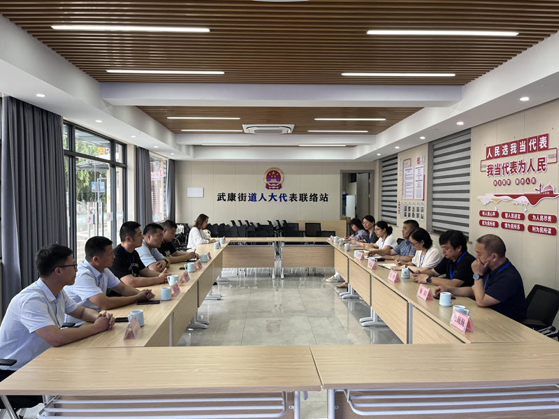 人大代表視察基層衛生健康工作。聞菊萍攝