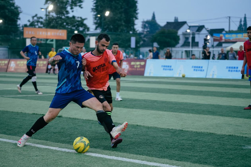 友誼賽現場。王店鎮供圖