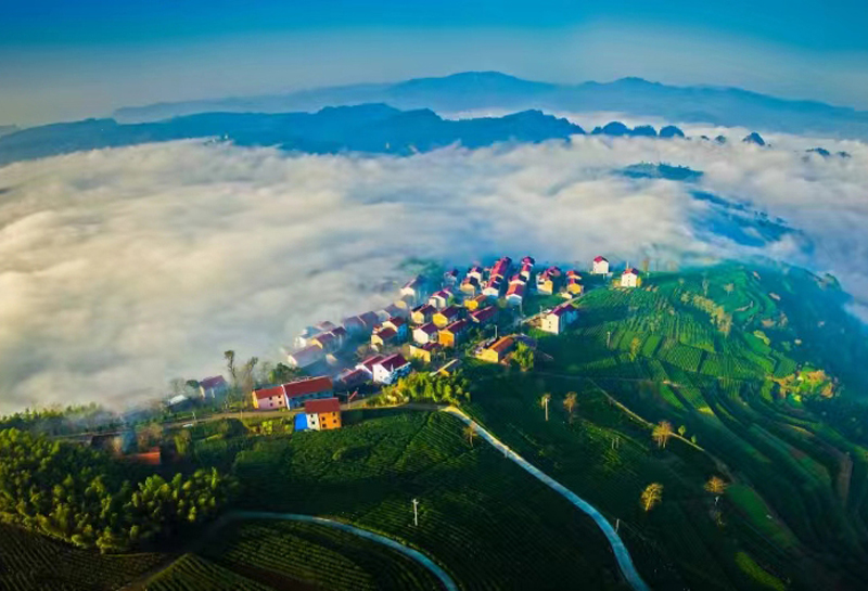 紹興新昌縣的下巖貝村近年來一躍而成旅游“網紅村”。受訪者供圖