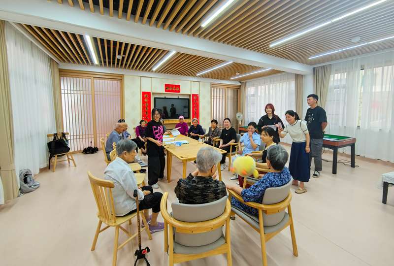 養老院經常組織不同類型的活動，以豐富老人的日常生活。受訪者供圖