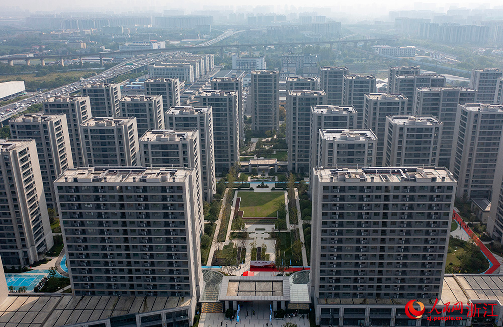 浙江省杭州市石橋街道楊家社區回遷安置房。人民網 章勇濤攝