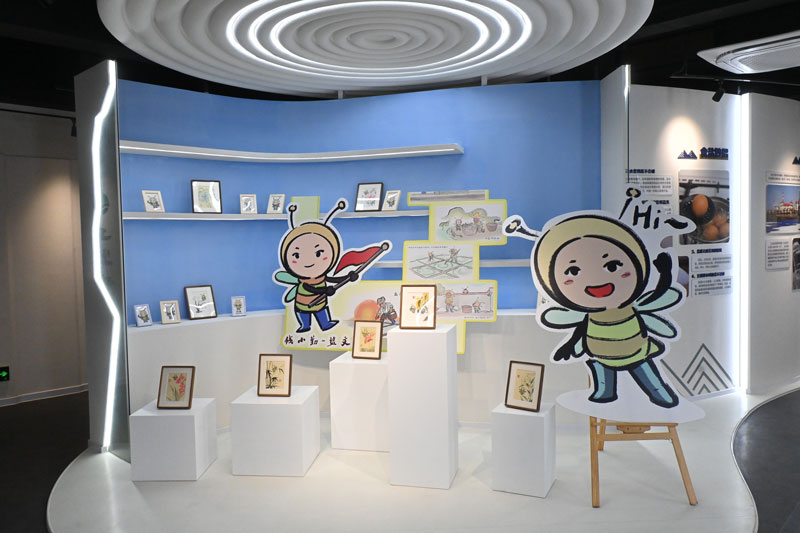 前進街道創作的國風動漫IP形象“錢小勤”。前進街道供圖