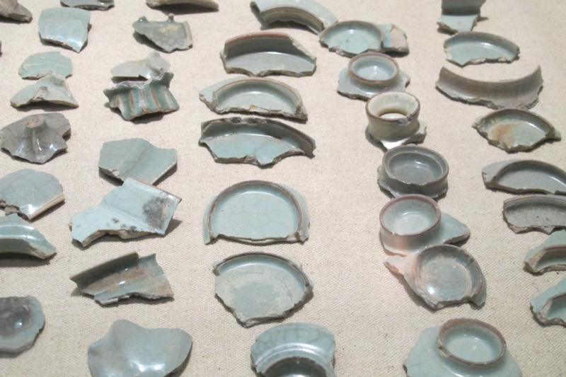 龍泉窯遺址殘片。龍泉市委宣傳部供圖