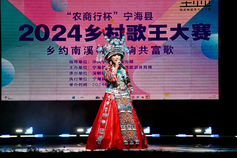 寧?？h鄉村歌王大賽決賽現場。尤才彬攝