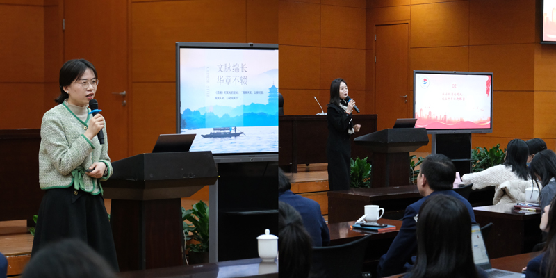 杭州市審計局紅雁宣講隊宣講現場。張林璟攝