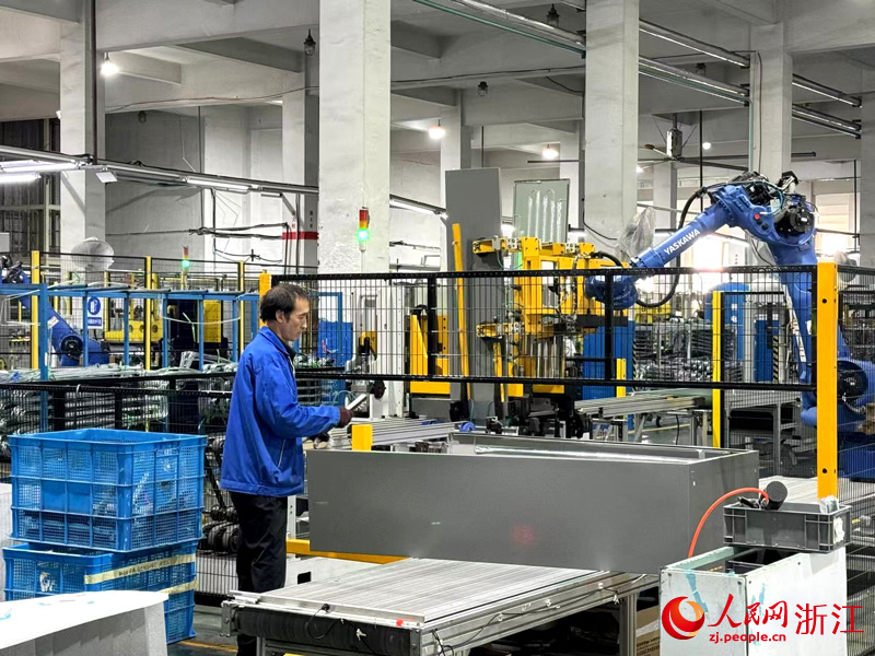 位于慈溪的韓電電器生產線。人民網 陳陸洵攝