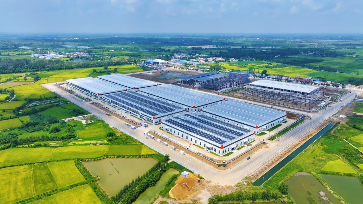 俯瞰定遠縣的合滁合作產業園。定遠縣委宣傳部供圖