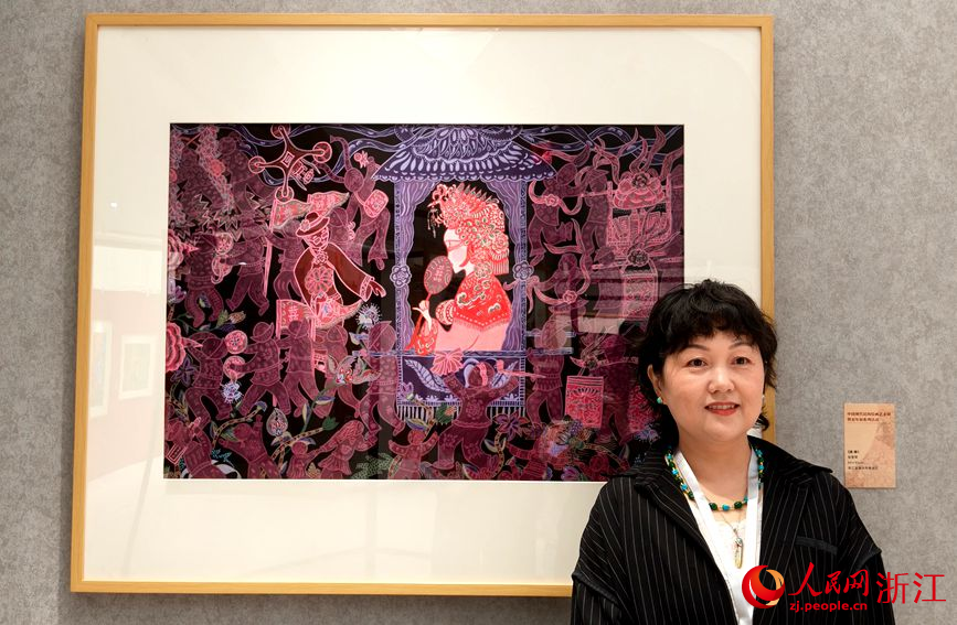 《送嫁》。人民網記者 張麗瑋攝