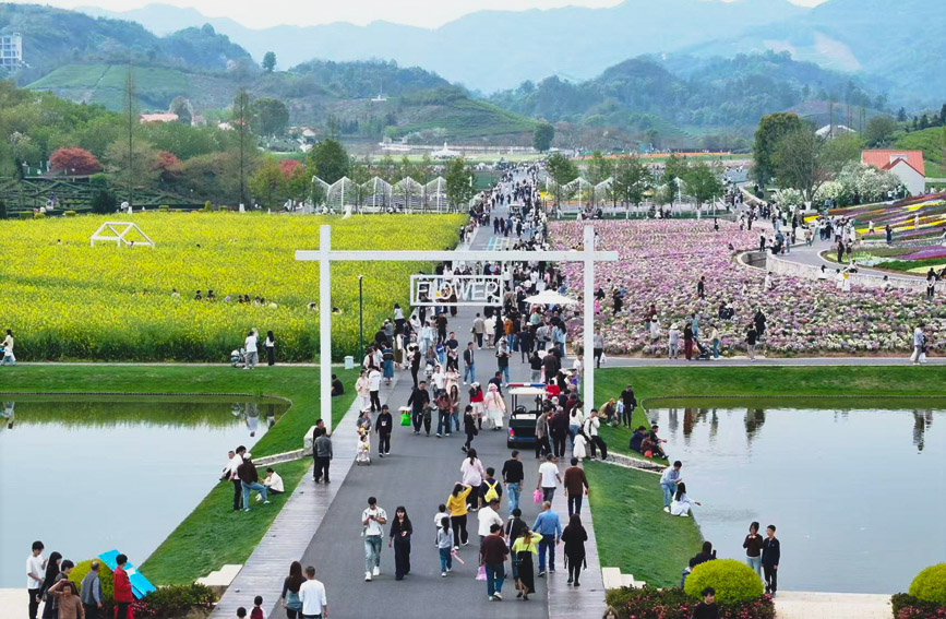 浙江省武義縣花田美地景區。武義縣委宣傳部供圖