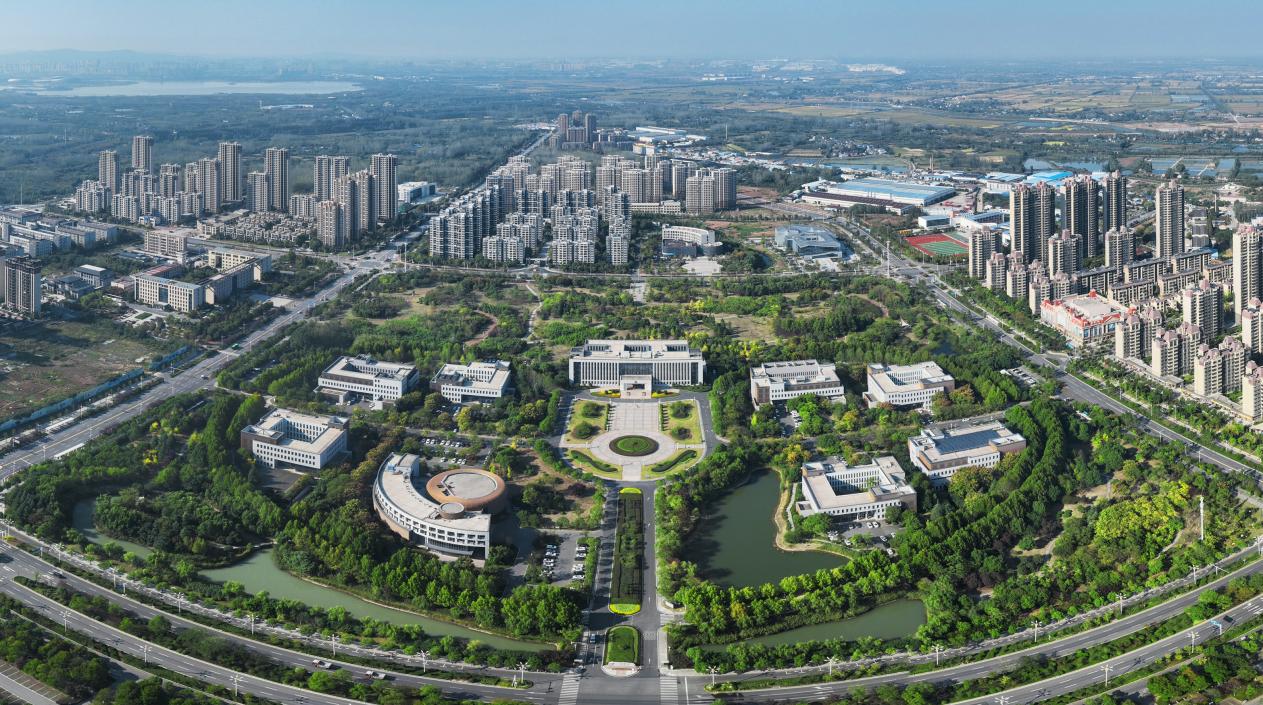 俯瞰皖蘇交界處的滁州市南譙區。南譙區委宣傳部供圖