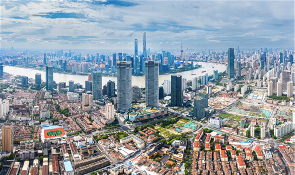 航拍北外灘。虹口區委宣傳部供圖