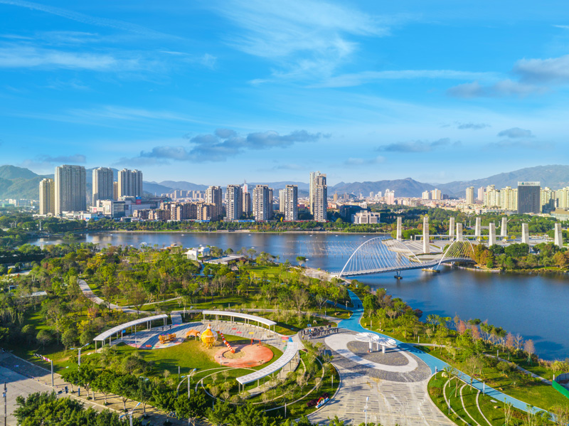 中心湖公園。蒼南縣水利局供圖