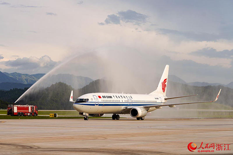 7月18日，麗水機場正式通航。人民網 章勇濤攝