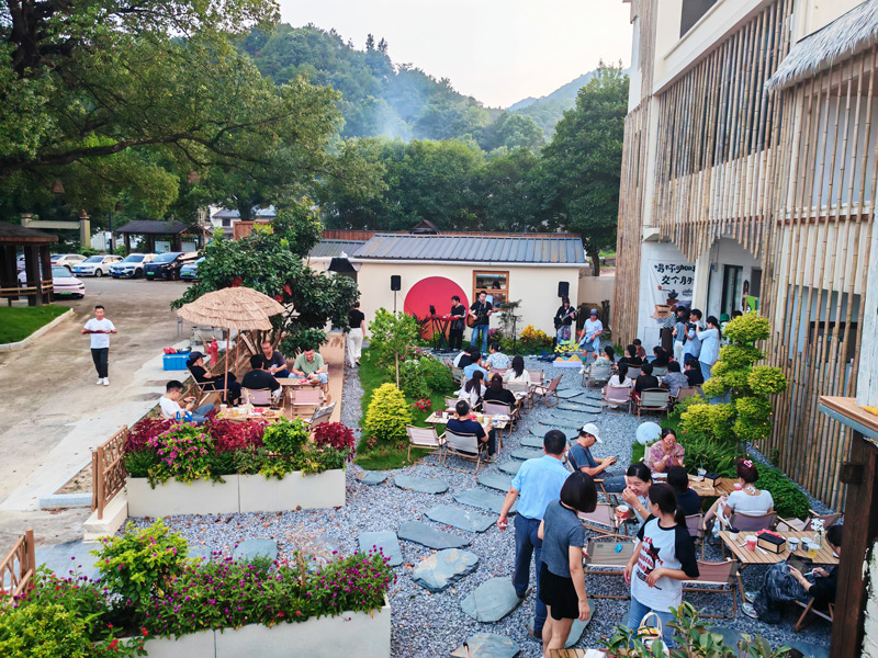 胡陳鄉“薯光小院”正式開業。寧?？h委宣傳部供圖