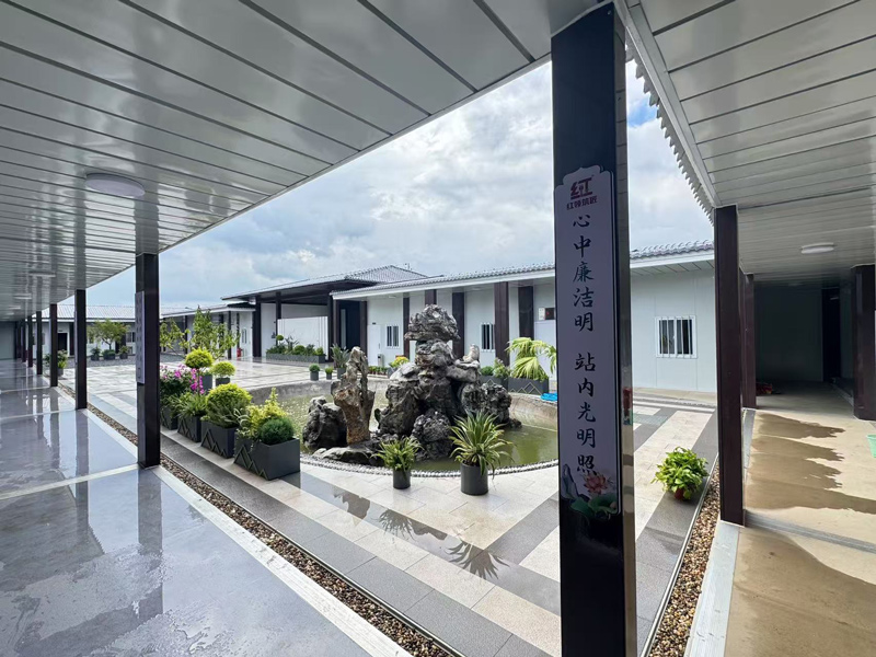 嘉興秀北500千伏輸變電工程項目部廉潔文化長廊。劉思瀚攝