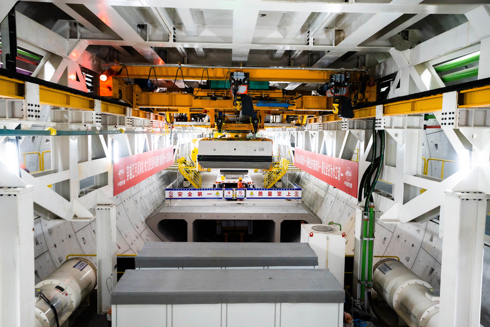 管片轉運現場。宋新宇攝