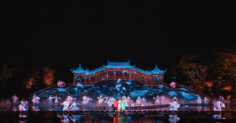 《今夕共西溪》劇照。杭州西溪國家濕地公園供圖