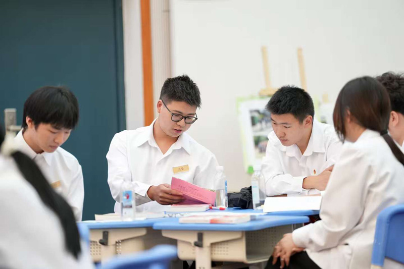 思政展示課現場。浙江開放大學臨平學院供圖