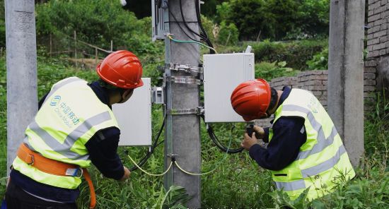 在麗水景寧，浙江移動用4個月建起101座“共富基站”。浙江移動供圖