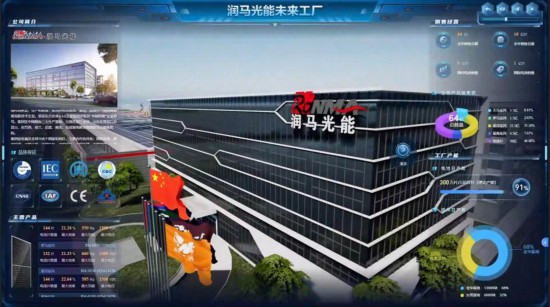 企業數字孿生工廠界面。浙江移動供圖